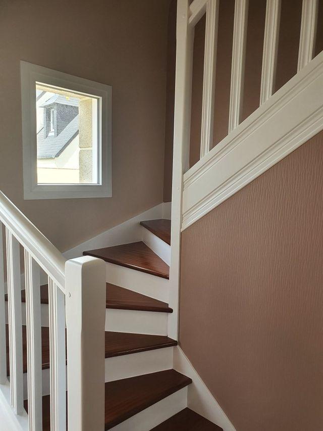 peinture escaliers après