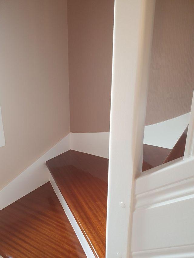 peinture escaliers blanche