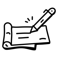 chèques pictogramme